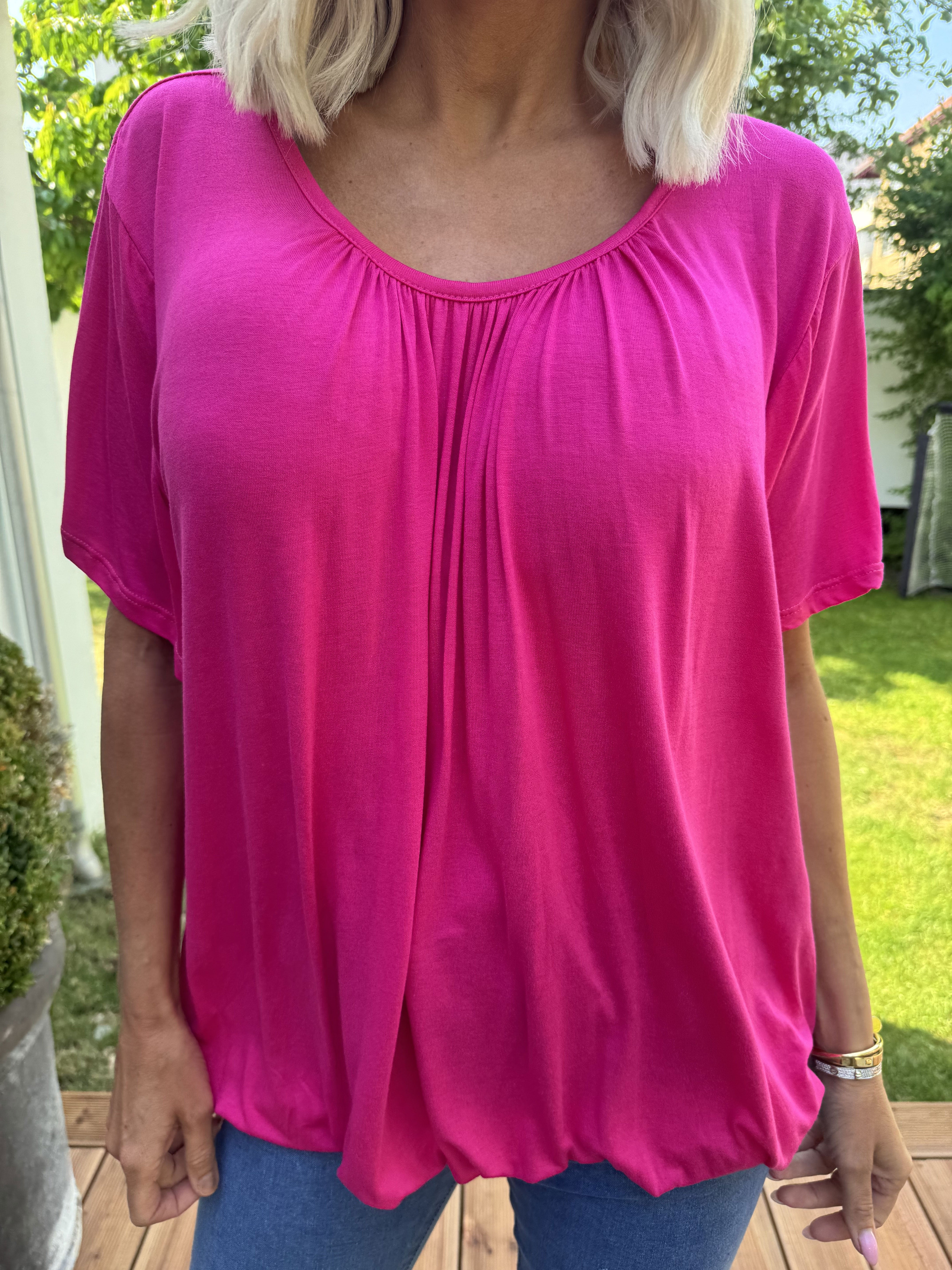 Miracle t-shirt - Basis t-shirt med elastik forneden (bestseller)